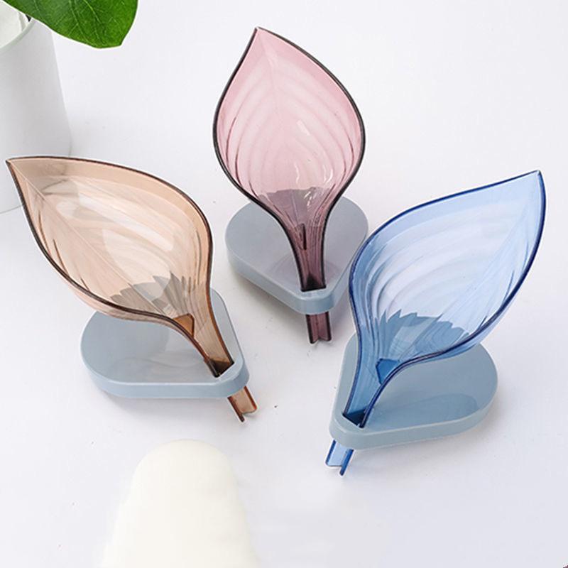 Self-Draining Leaf Shaped Soap Holder & Dish