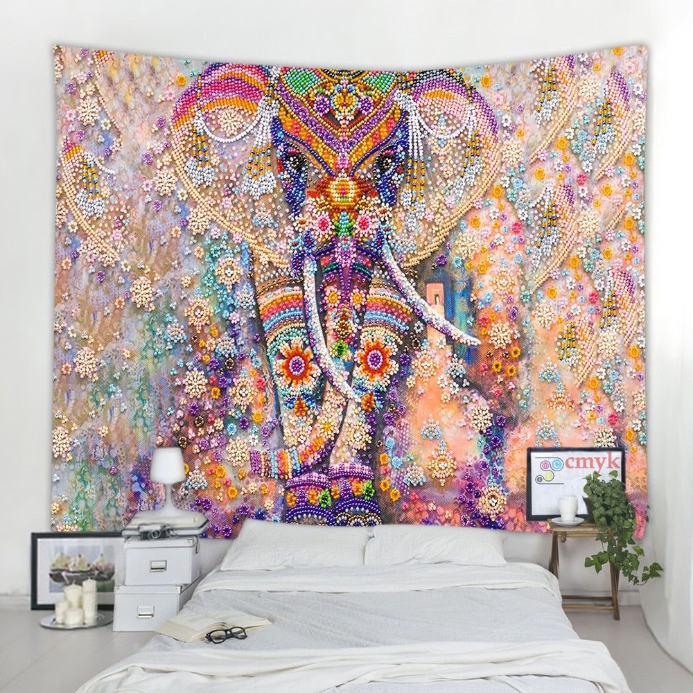Elephant Tapestry 3D