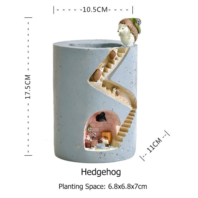 Decorative Animal Resin Flower pot