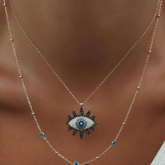 Boho style Eye Necklace