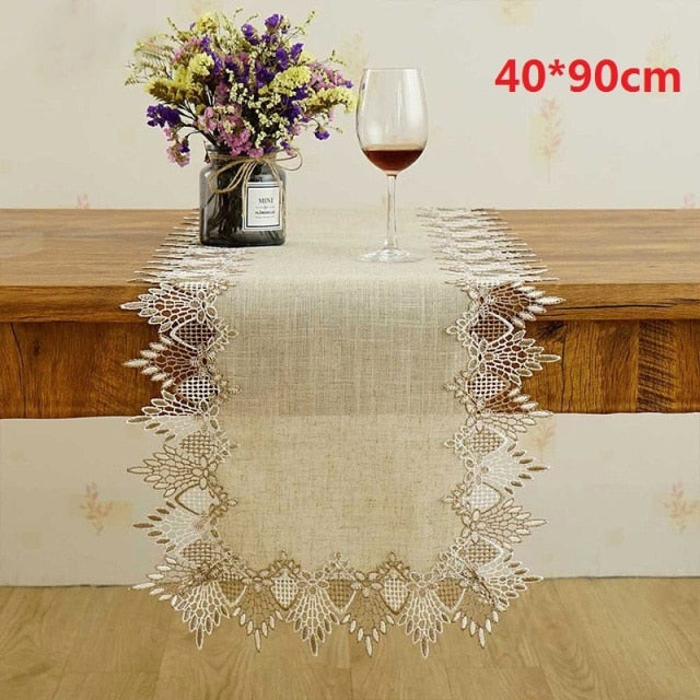 Table Runner Luxury Cotton Linen