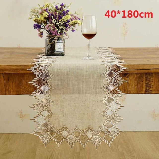 Table Runner Luxury Cotton Linen