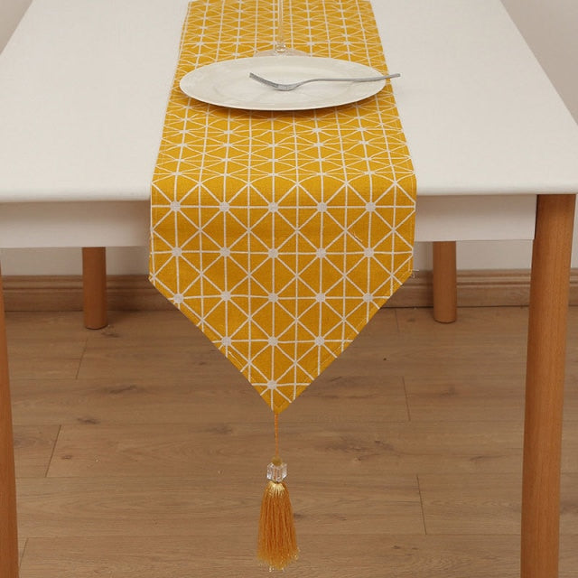 Table Runner Luxury Cotton Linen