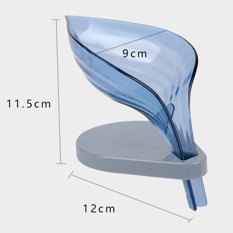 Self-Draining Leaf Shaped Soap Holder & Dish