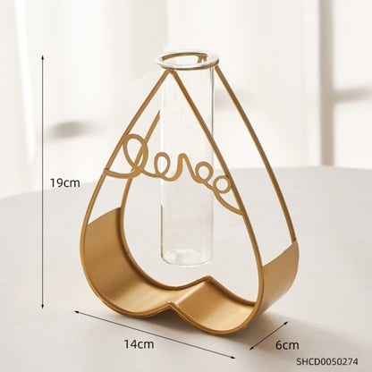 Nordic Golden Glass Vase