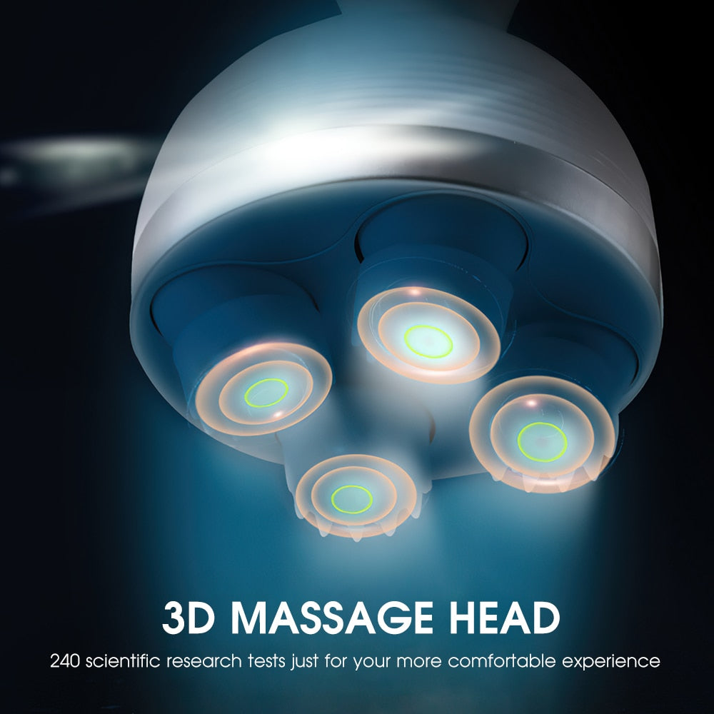 Waterproof - rechargeable Head scalp massager
