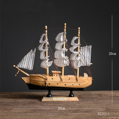 Wooden Sailing Boats With LED Light