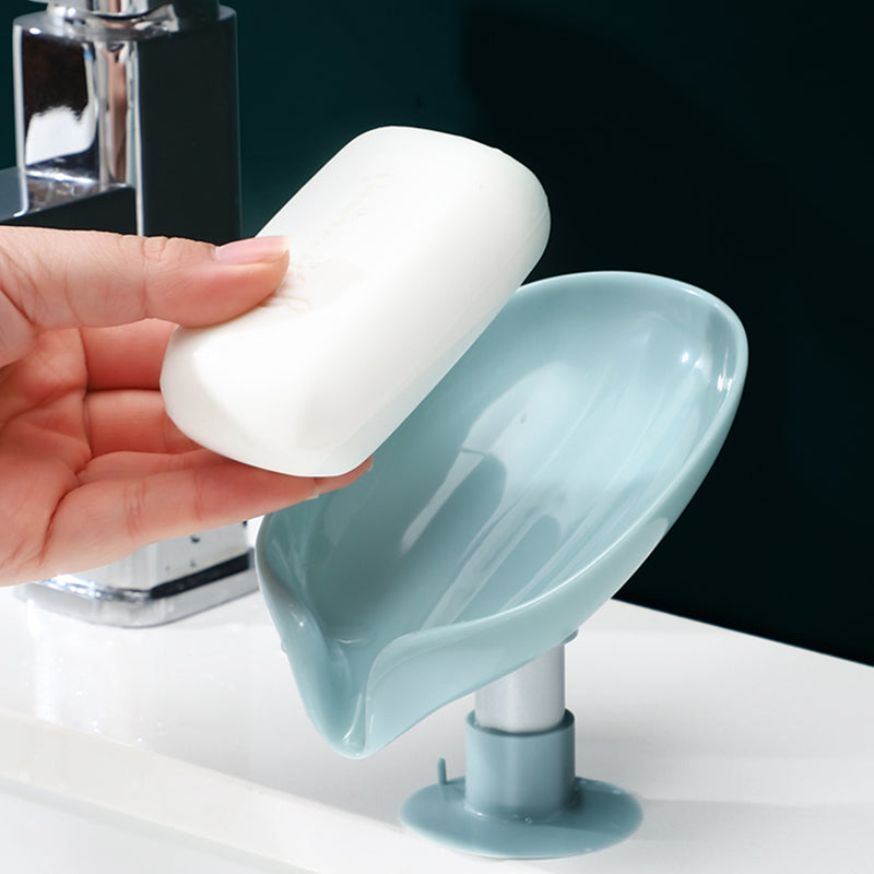 Self -Drain Leaf Shape Soap Tray