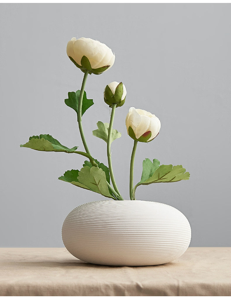 Nordic Classic White Art Ceramic Flower Vase