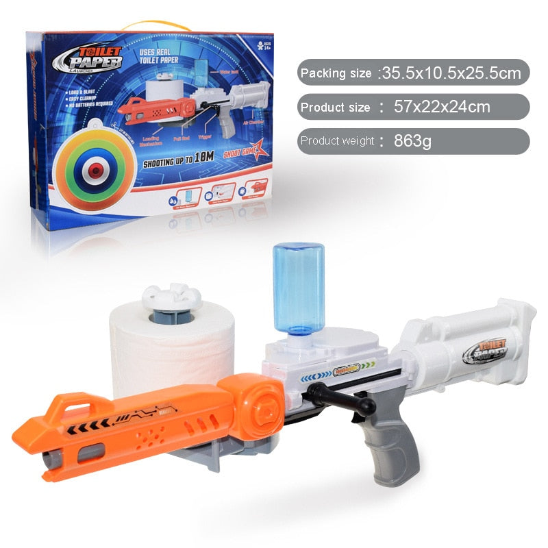 Nerf gun toilet paper sales shooter