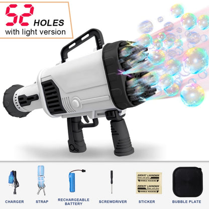 Bubble Machine Rocket Launcher With Light