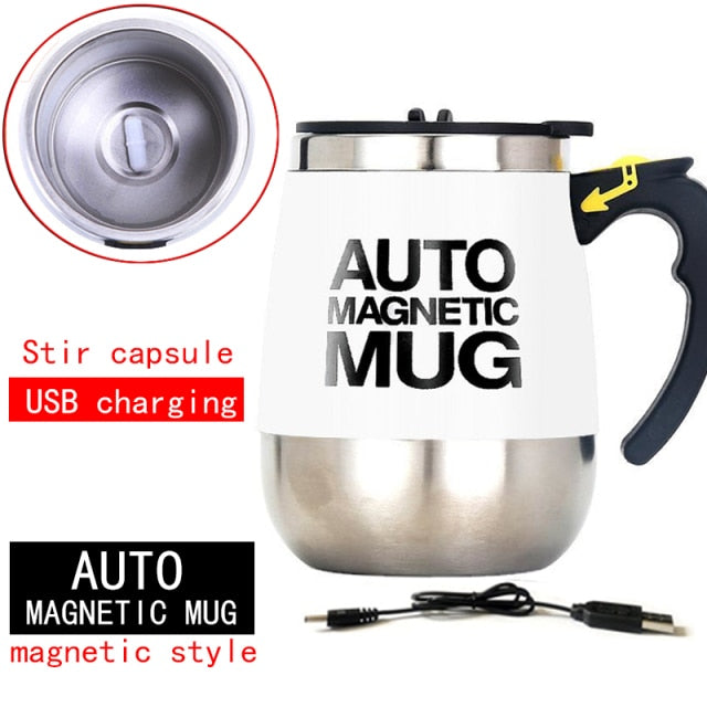 Automatic Self-Stirring Magnetic Mug