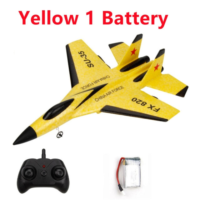 Remote Control Foam Fighter Airplane Toy