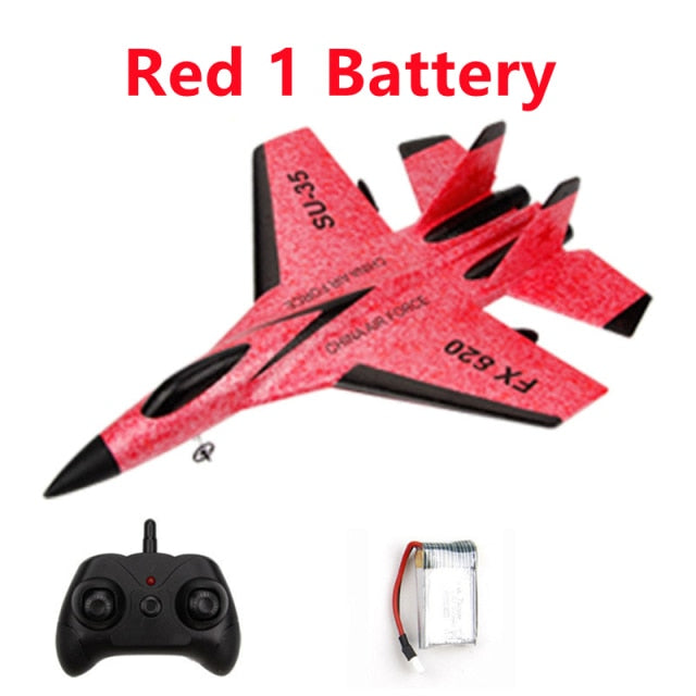 Remote Control Foam Fighter Airplane Toy