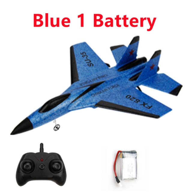 Remote Control Foam Fighter Airplane Toy