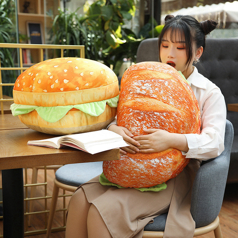 2in1 Hamburger Pillow Seat Cushion